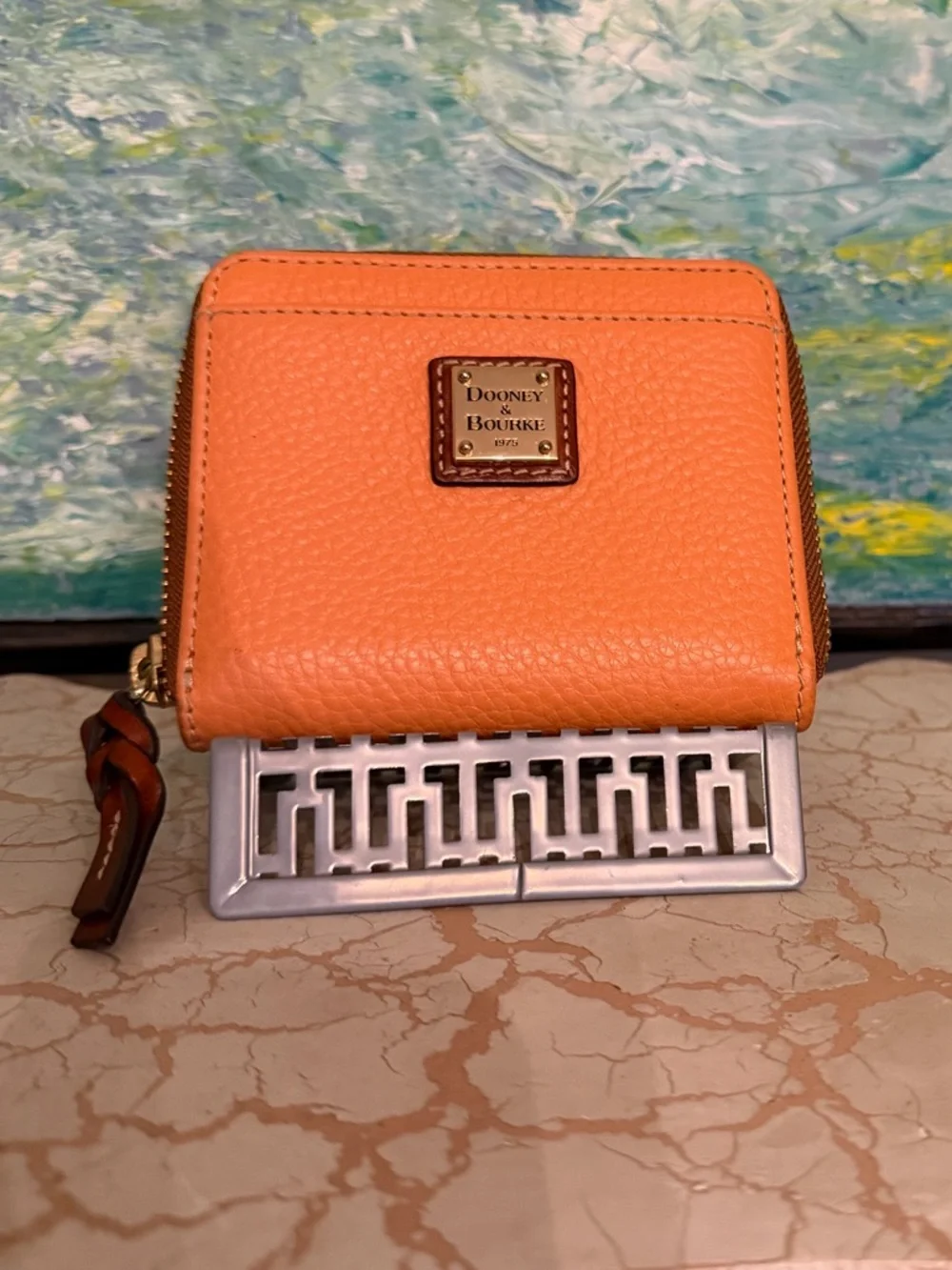 Dooney & Bourke Clementine Pebbled Leather Zip Wallet
